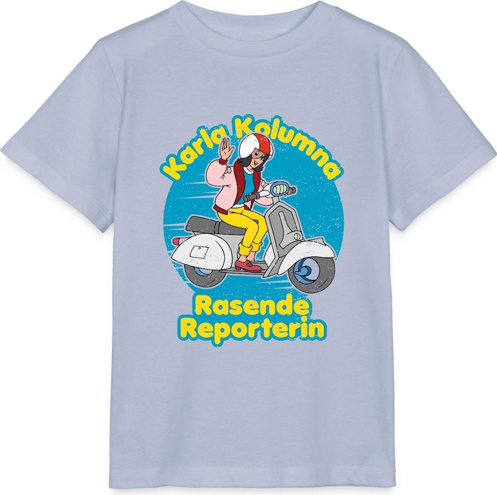 Spreadshirt Karla Kolumna Rasende Reporterin Kinder Basic T-Shirt, 98/104 (3-4 Jahre), Lavendel-Violett