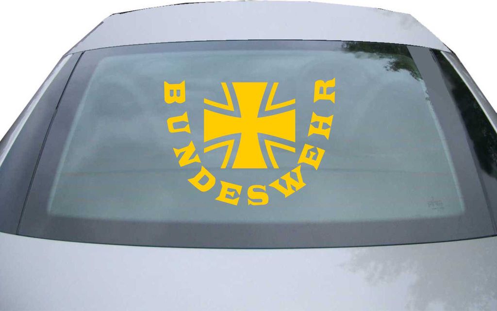 Indigos UG - Aufkleber Heckscheibe & Motorklappe DE2635 - gold - 600x400 mm - KZH - Bis DZE - Auto Scheiben Fenster Heckklappe Tuning Racing JDM - ...