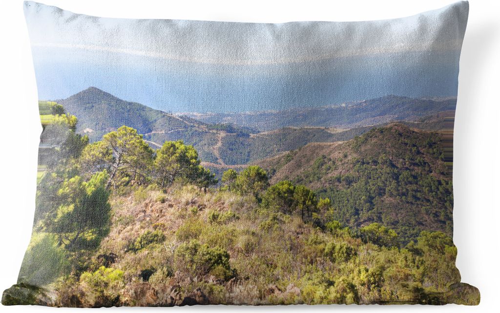 MuchoWow® Outdoor Kissen - Spanien - Meer - Berge - 60x40 Produktbild 