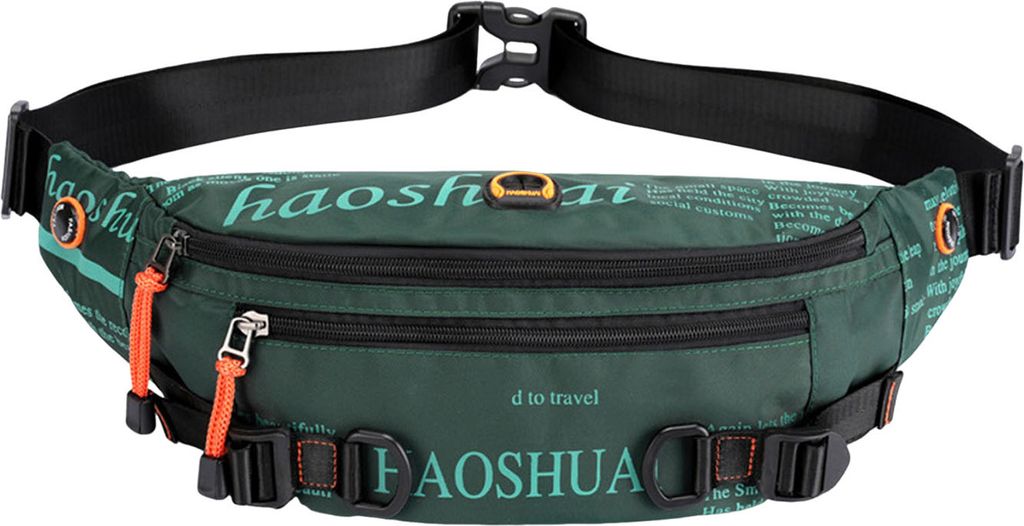 Große Umhängetasche, Sport-Hüfttasche, wasserdichte Hüfttasche, Bauchtasche, Outdoor-Hüfttasche zum Joggen, Wandern, Angeln, Männer und Frauen