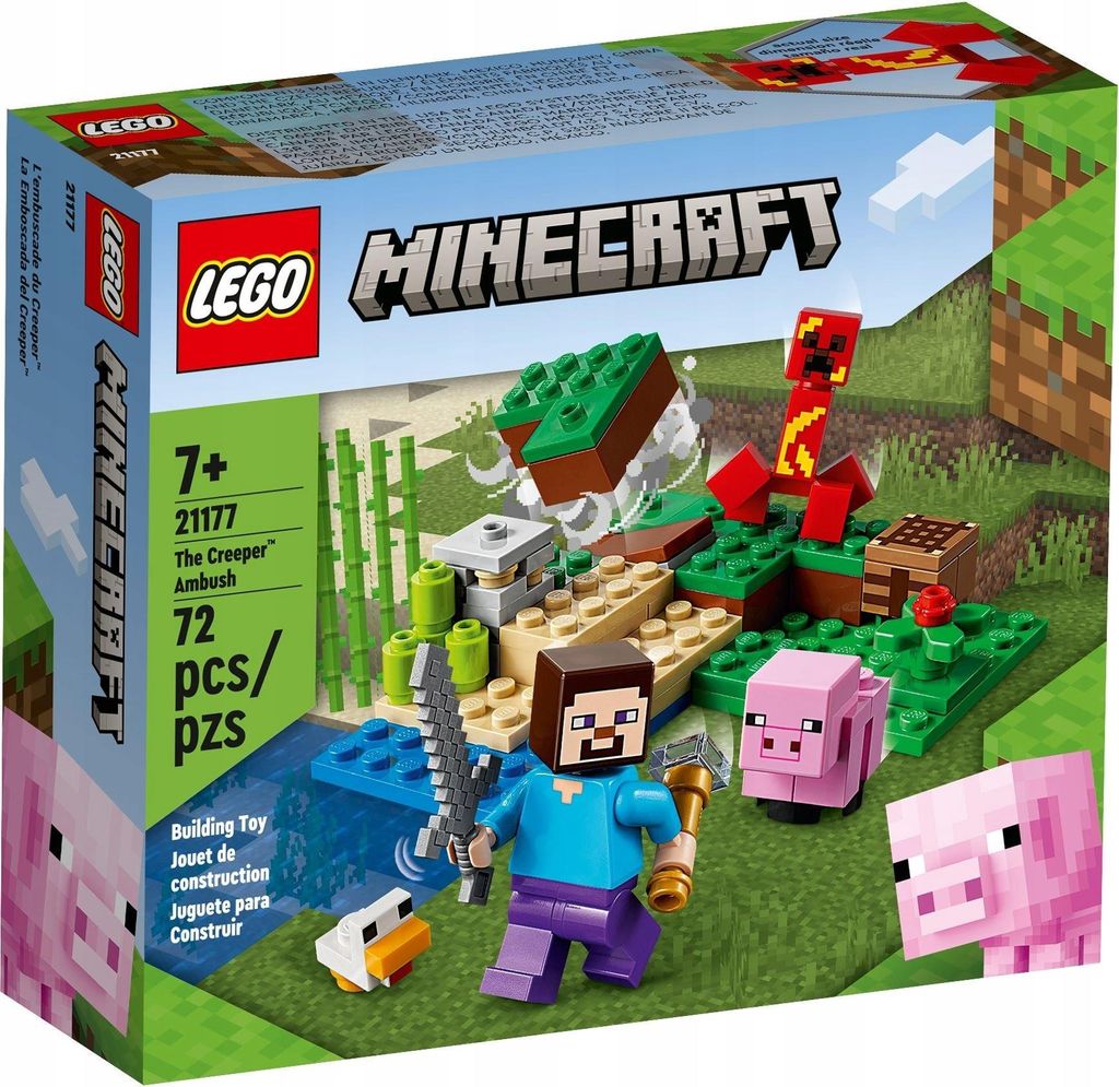 Stavebnica LEGO Minecraft 21177 Útok Creepera; dobrodružný Obrázok produktu 