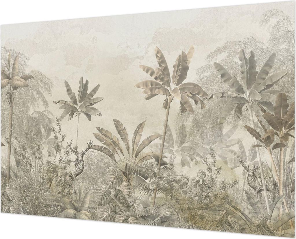 Wandtapete - Dekorative Tapete für Wohnzimmer - Tapetenfolie für Wanddekoration - 152x104 cm - Tropischer Dschungel