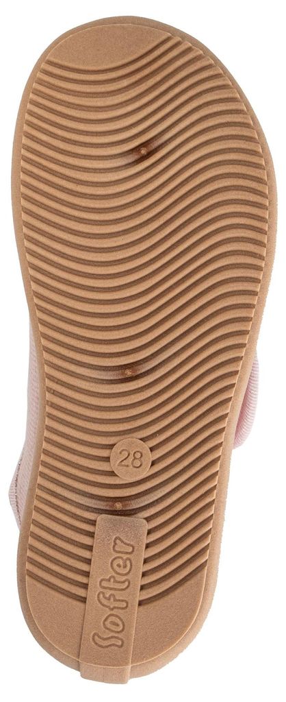 Fischer Kinder Hausschuh Baumwollleinen Unifarben Jungen 561935, Größe:28 EU, Farbe:Rosa