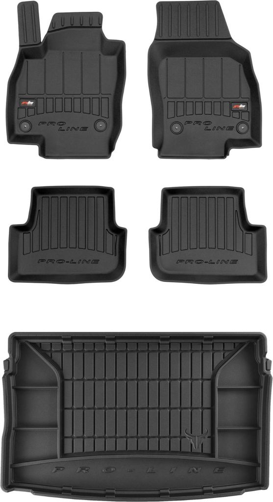 FROGUM Gummimatten Auto Fußmatten + Kofferraummatte für SEAT Ibiza V ab 2017
