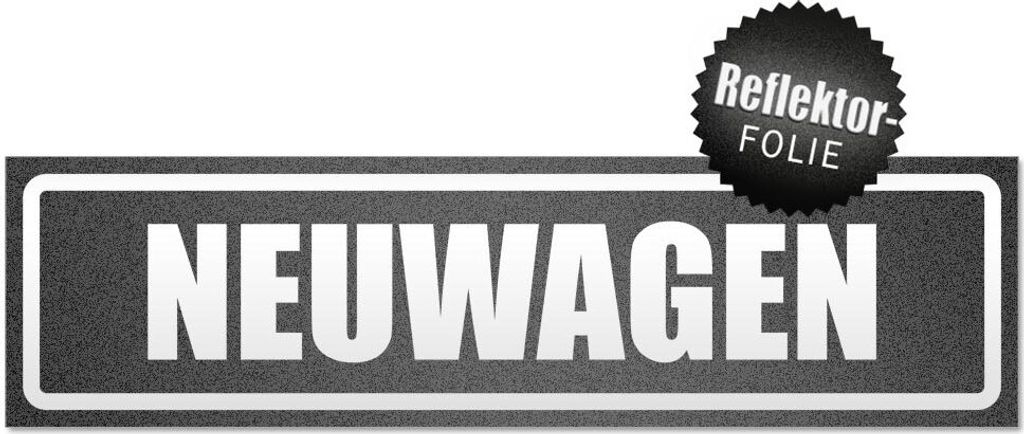 Neuwagen invertiert Magnetschild Schild magnetisch