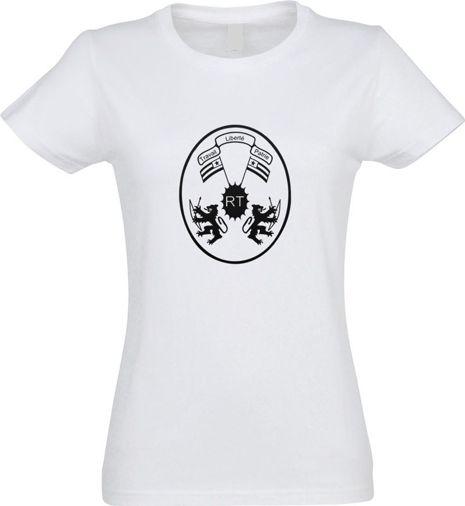 Kiwistar - T-Shirt tailliert - Damen - Weiss - Togo Wappen - mit Motiv Bedruckt - Funshirt Design - Sport - Freizeit - Damen - M