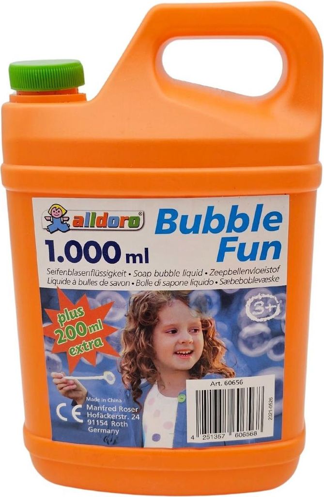 Seifenblasenflüssigkeit, Seifenblasenlösung 1200ml