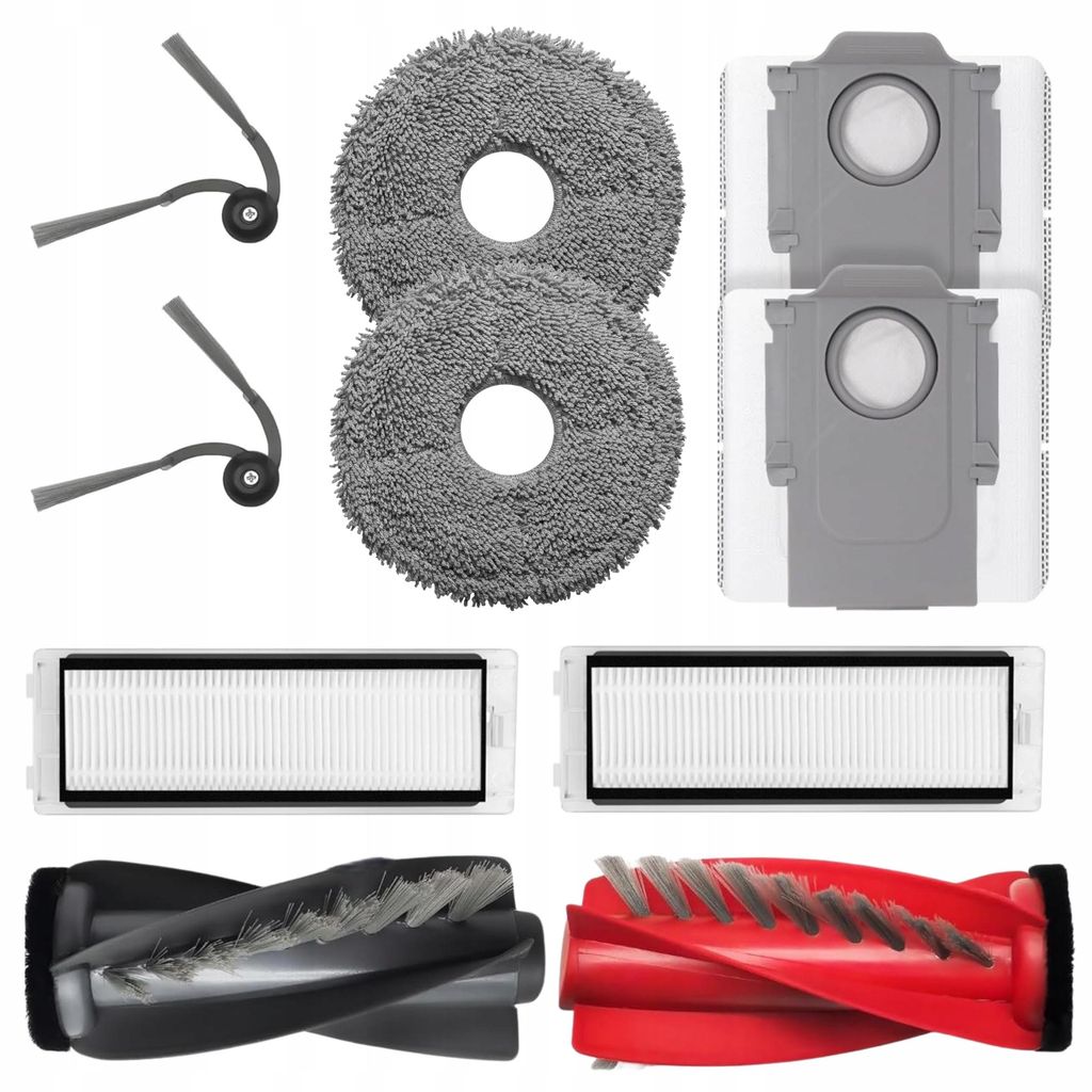 Zubehör für Staubsauger - 10 Teile - kompatibel für Roborock Q revo Curv Q revo Edge - HEPA-Filter