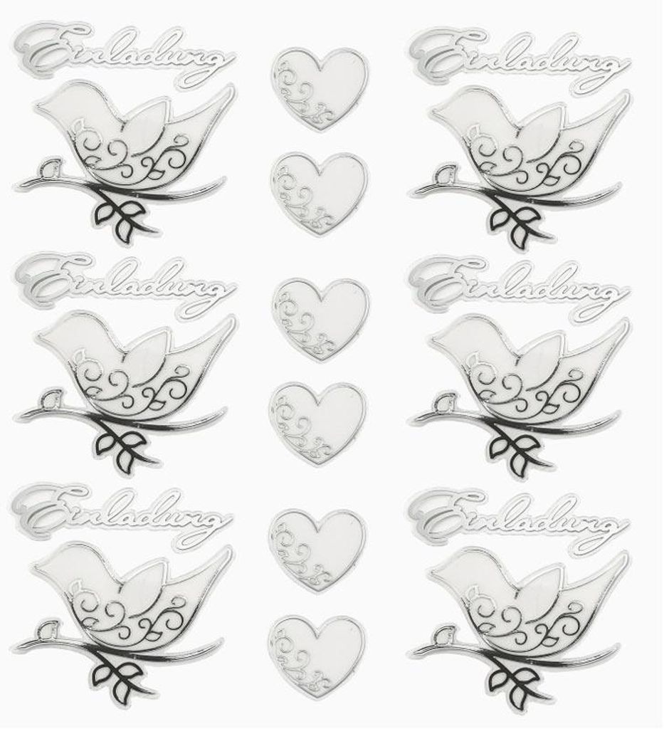 Design Sticker Einladung/Taube