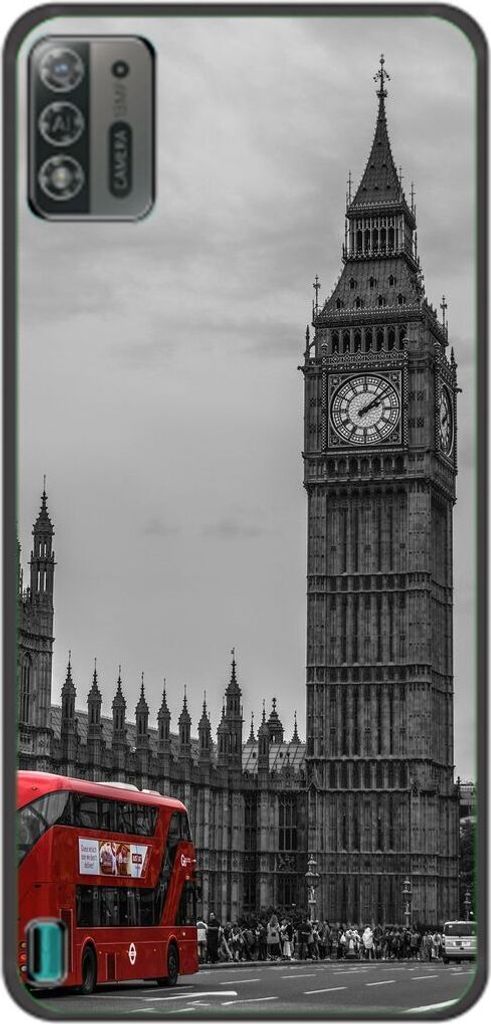 König Design Hülle kompatibel mit ZTE Blade A52 Lite Kunststoff Soft Handyhülle - Handy Case Big Ben