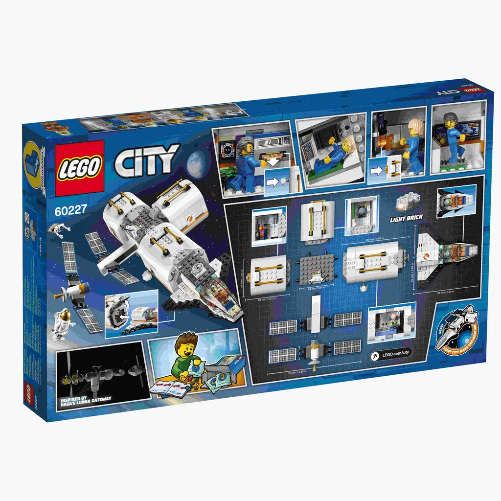 Station Spatiale Lunaire LEGO 60227 avec Navette et Modules NASA