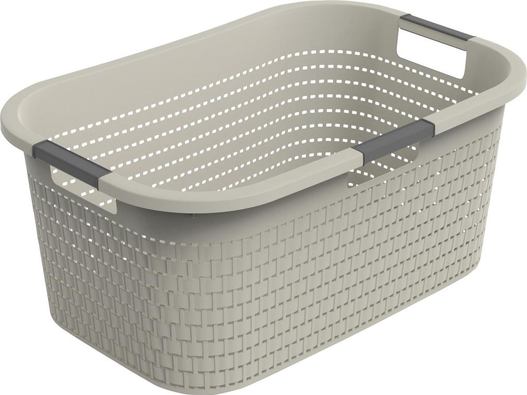 Rotho Country Wasmand 40L Cappuccino Produktbild 