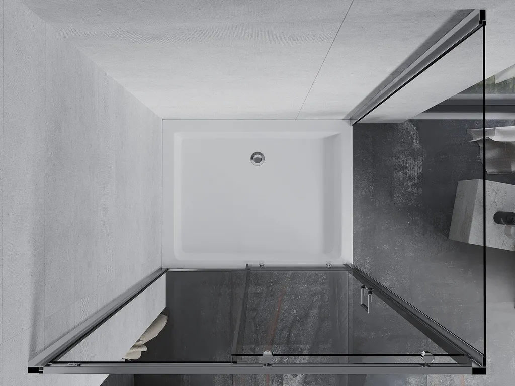 Cabine de douche pliante 100x80 idéale pour optimiser les petites salles d'eau - 4