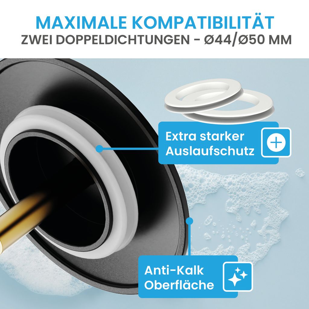 Bächlein Universal Badewannenstöpsel - Abfluss-Stopfen aus Produktbild 3