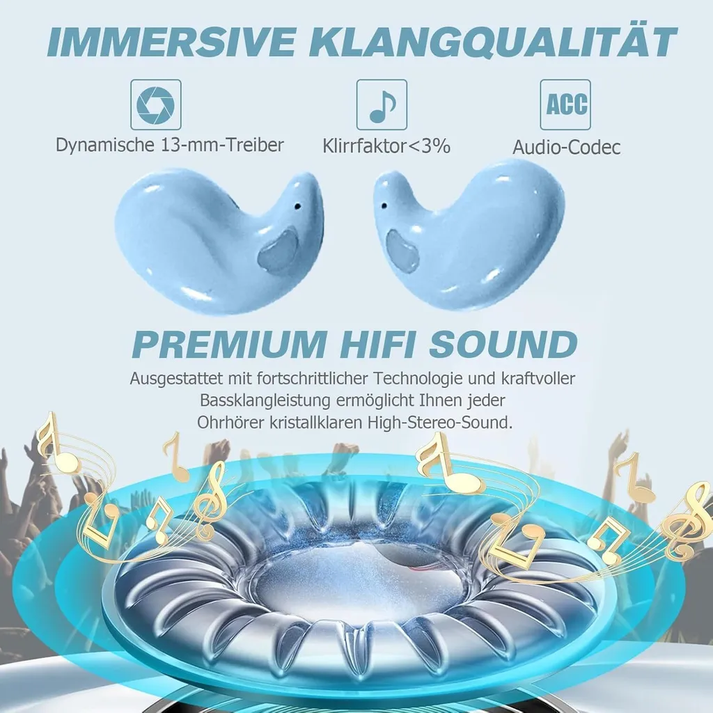 Cuffie Wireless In-Ear per Dormire: Auricolari Bluetooth Sonno Profondo - 5