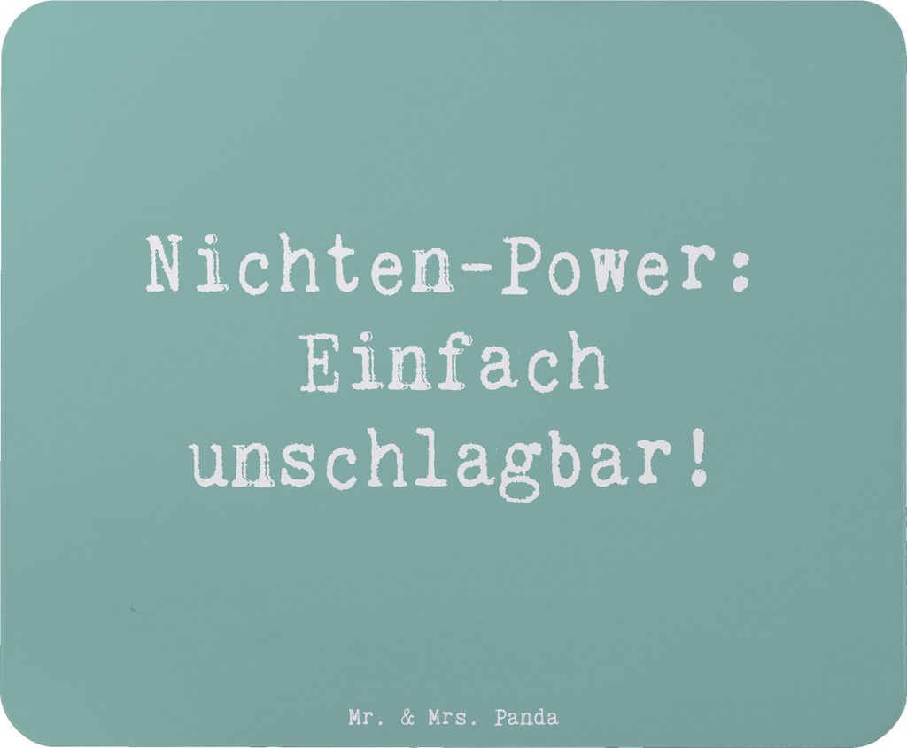 Mr. & Mrs. Panda Mousepad Spruch Nichte Power - Meeresbrise - Geschenk, laptop mauspad, Liebe, Weihnachten, Unschlagbar, Freude, Familie, Energie, ...