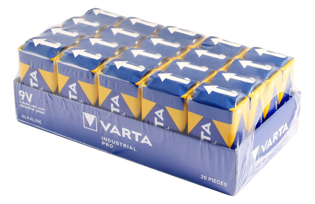 Varta Industrial Pro Alkaline Mangan batterij, type Productafbeelding 