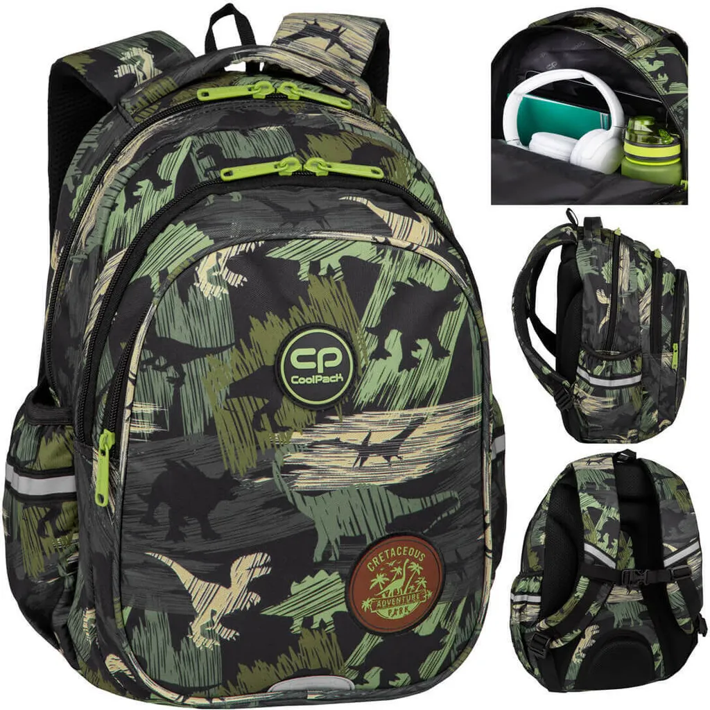Sac à dos Coolpack Jerry avec 3 compartiments et dos ergonomique EVA