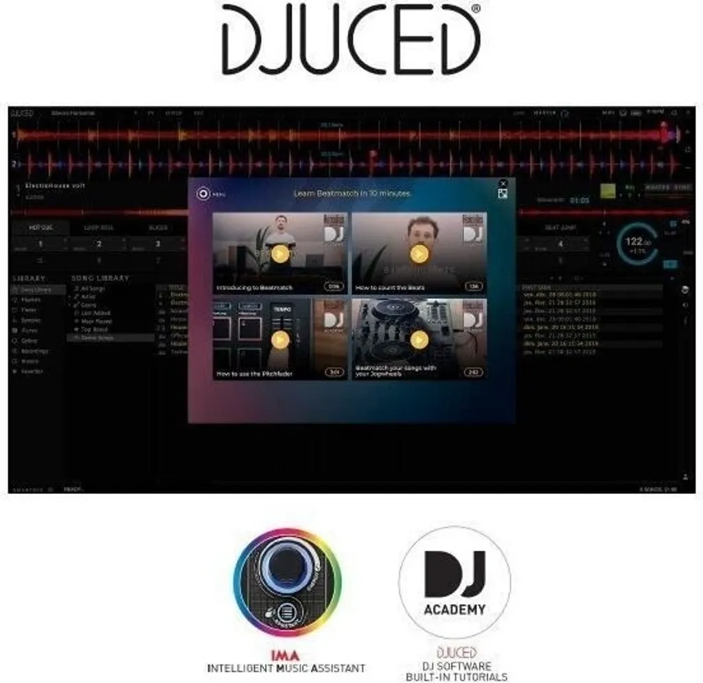 Hercules DJ Learning Kit 4780900 - Pack Contrôleur DJ Complet pour Débuter