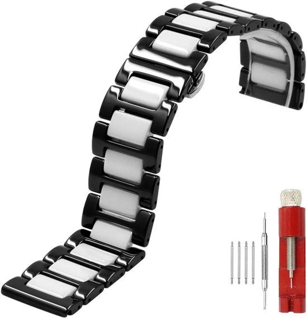 Bracelet de rechange en céramique pour montre homme et femme 20-22mm