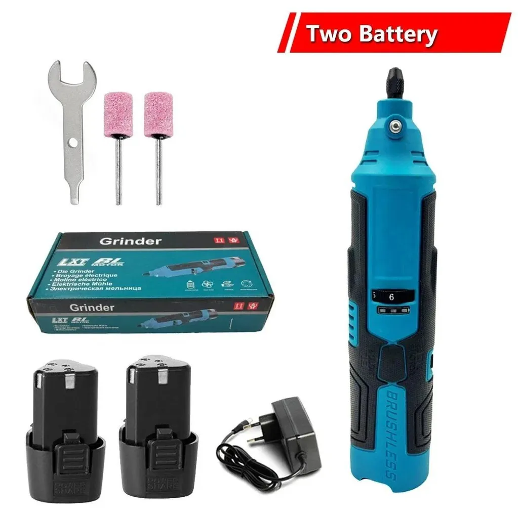 Perceuse visseuse sans fil brushless complète avec deux batteries 2Ah - 2