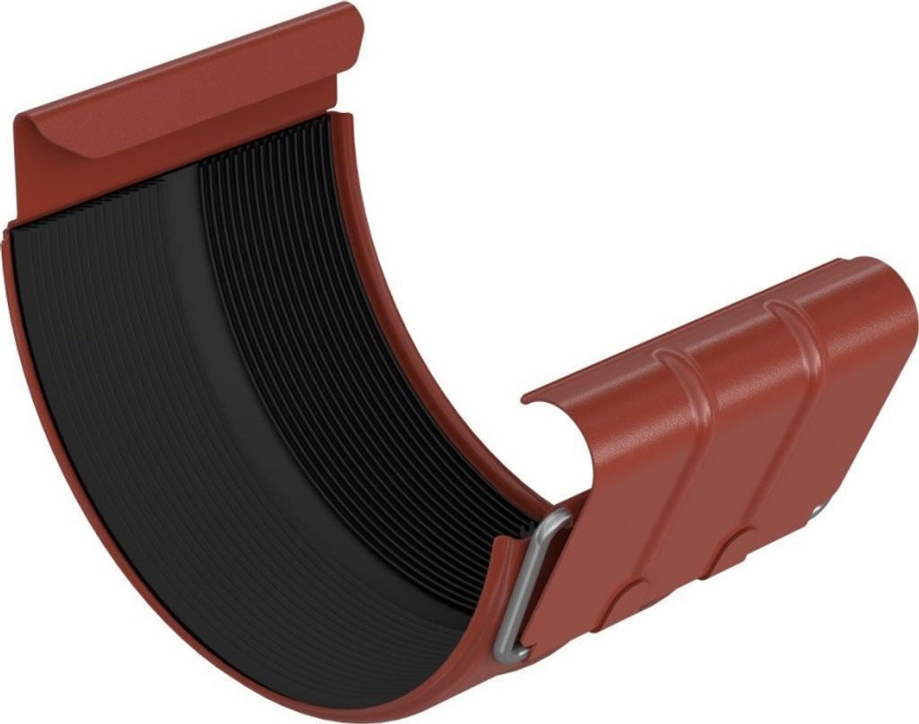 BRYZA Ocynkowany łącznik rynny Ø 150 mm, ceglastoczerwony Zdjęcie produktu 