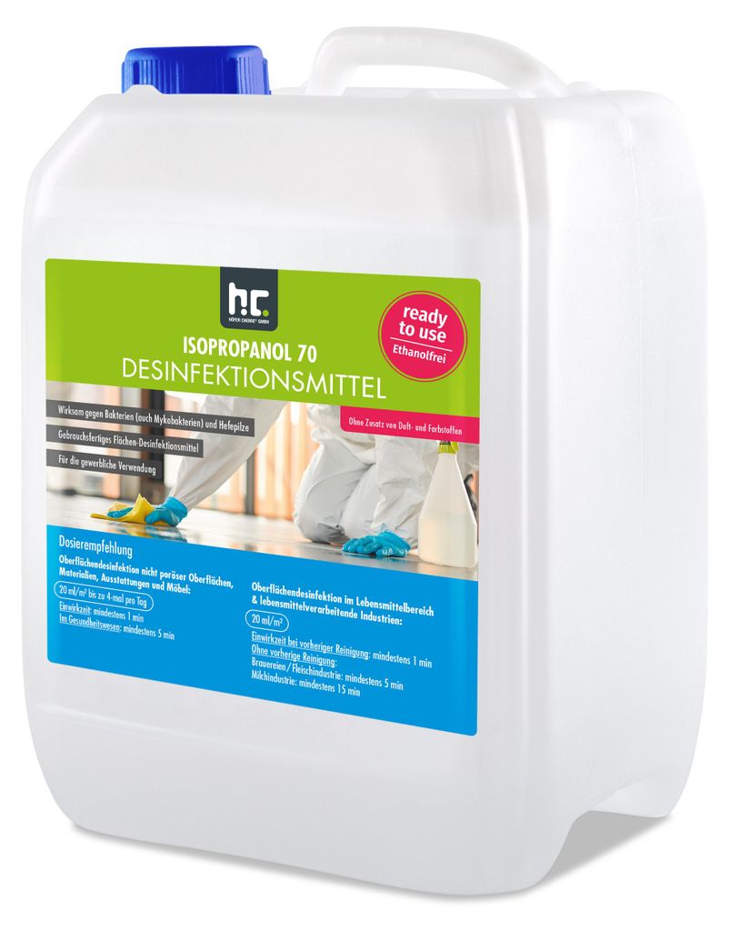 5 L Isopropanol 70 - Desinfektionsmittel für Oberflächen Produktbild 