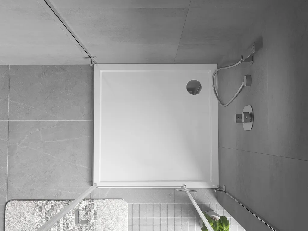 Mexen Flow Piatto Doccia 90x90 Slim Bianco Lucido - Prezzo e Qualità - 4