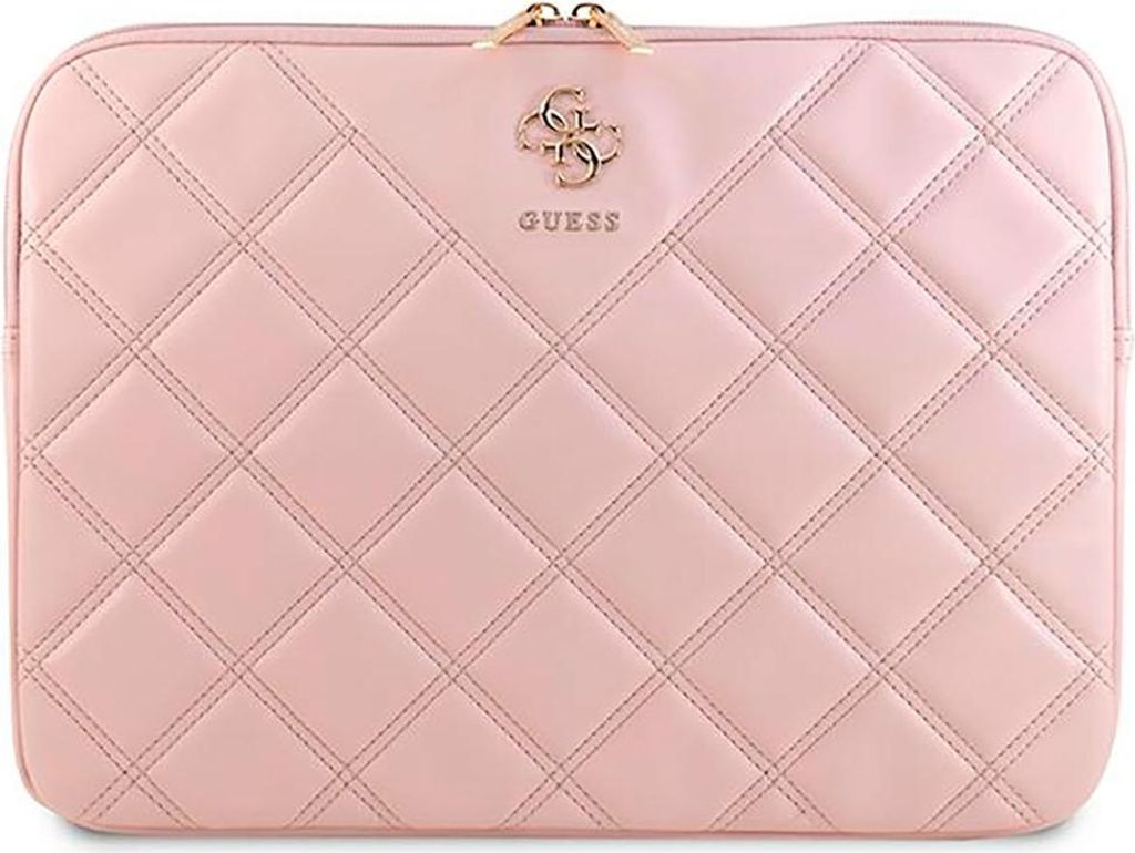 Pokrowiec Guess Quilted 4G Na Laptopa 14 - Różowy Zdjęcie produktu 