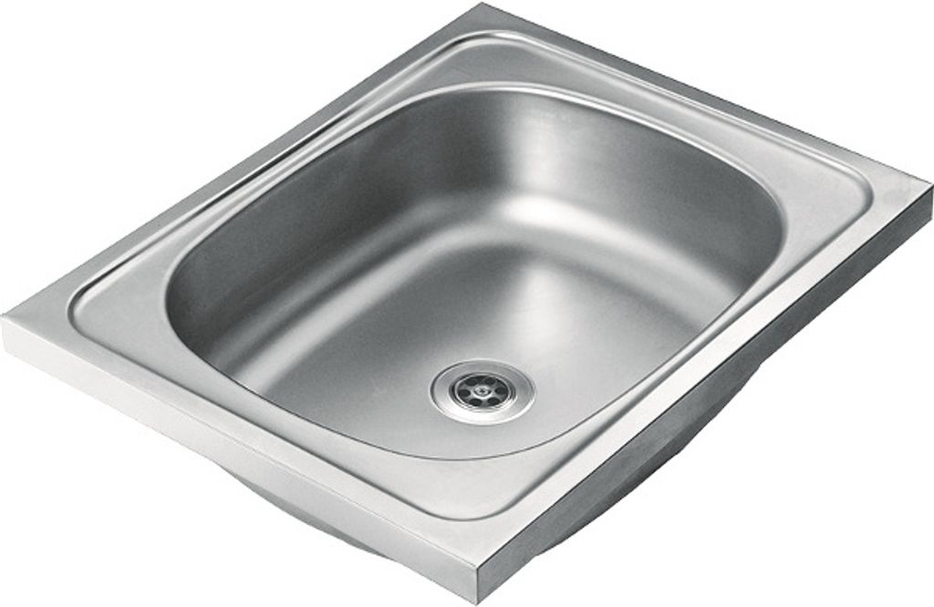 Jednomístný nerezový dřez 40x50 cm se sifonem INOX Obrázek produktu 