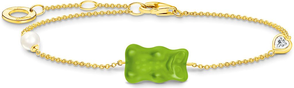 Thomas Sabo A2151-445-6-L19V Vergoldetes Goldbären Armband Produktbild 1