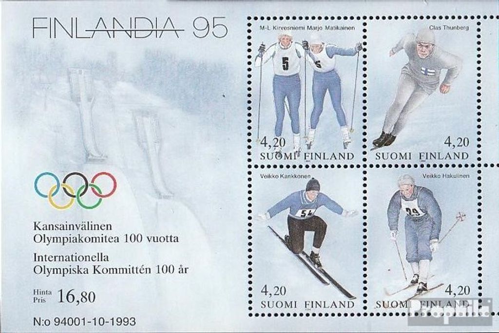 Briefmarken Finnland 1994 Mi Block11 (kompl.Ausg.) postfrisch IOC