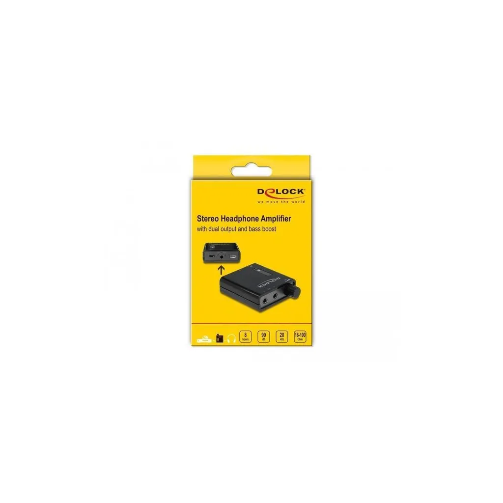 Amplificateur de Casque Stéréo Portable Delock - Haute Fidélité Jack 3.5mm