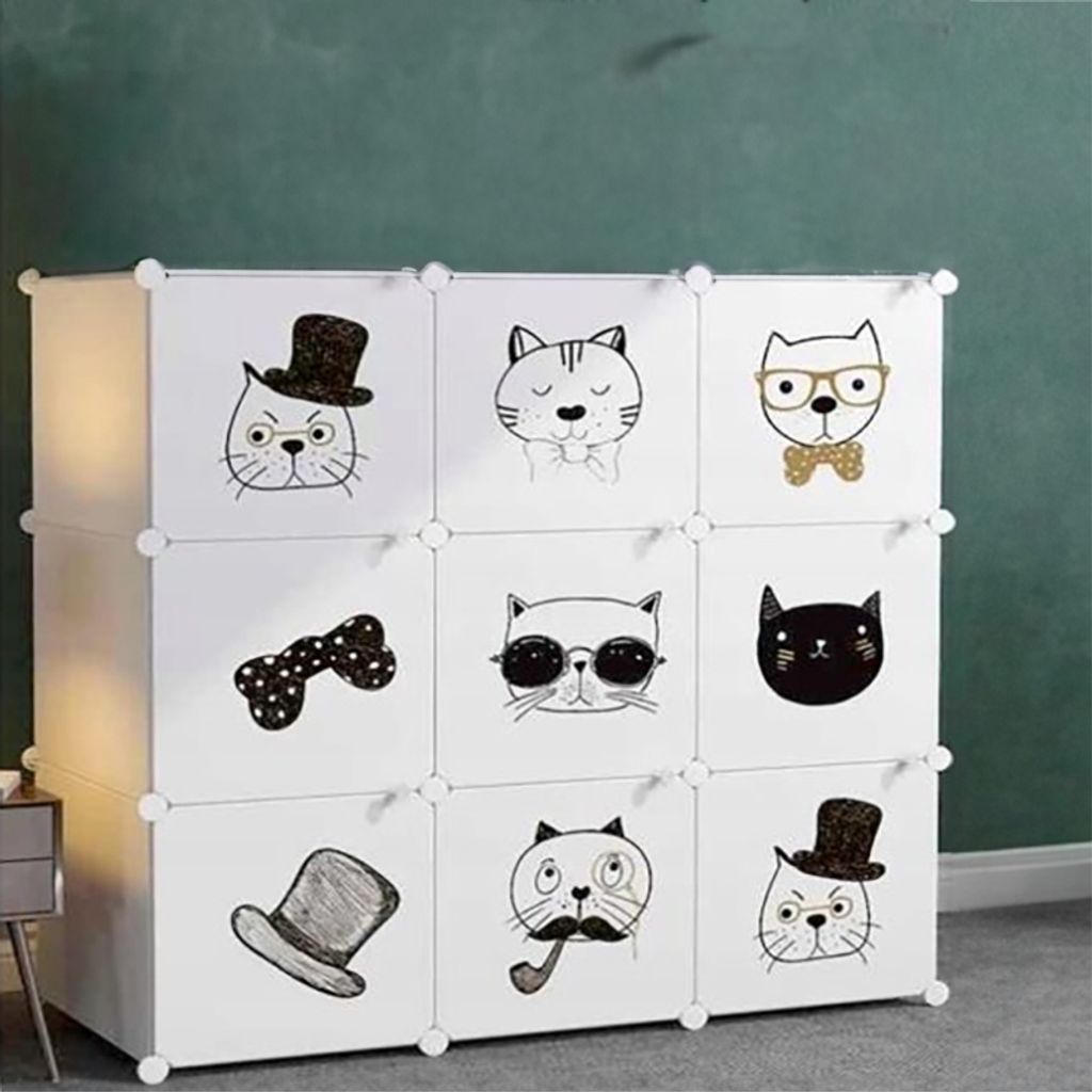Modulárna skriňa, detská skriňa, veľká skriňa, 9 políc, Obrázok produktu 9