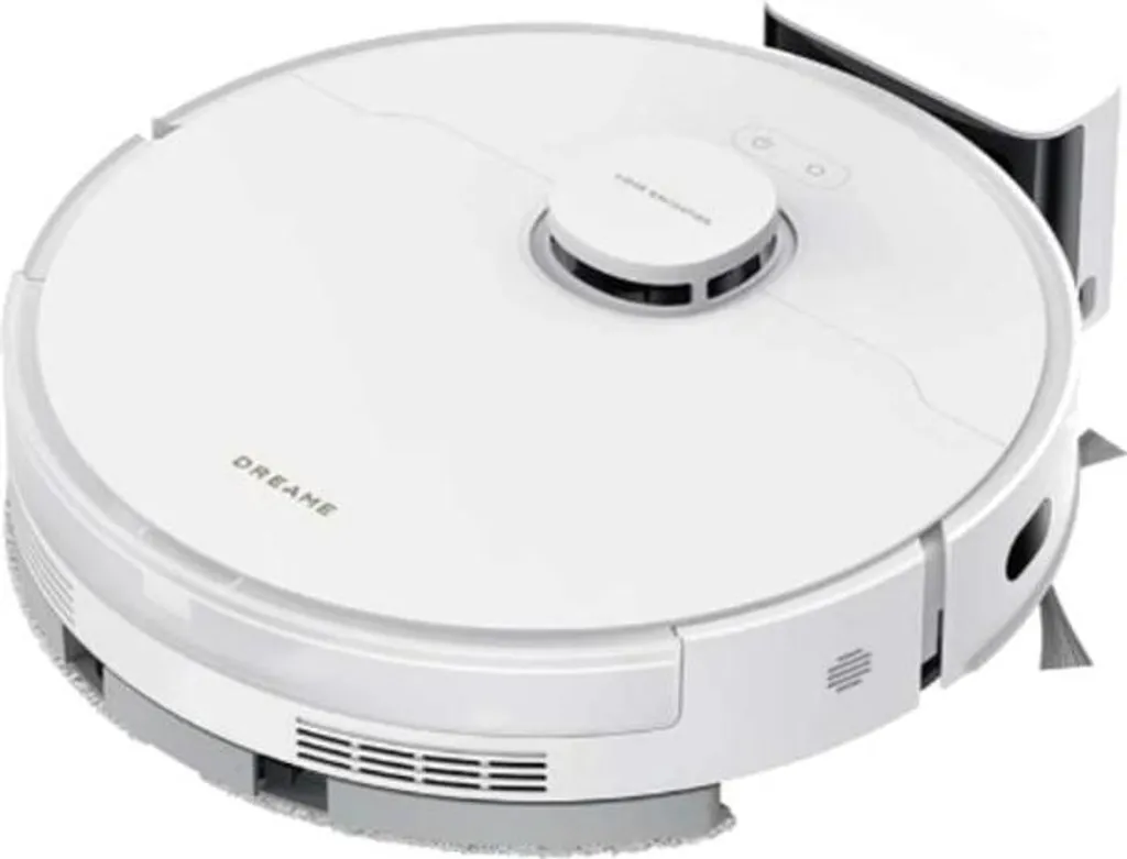 Aspirateur autonome Dreame D20 blanc idéal pour poils d'animaux et tapis