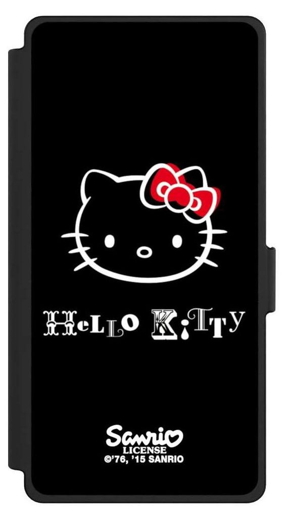 NIVOCASE Klapphülle für Samsung Galaxy S25 Ultra Handyhülle aus Kunst Leder NIVOflip schwarz Fanartikel Hello Kitty Kawaii