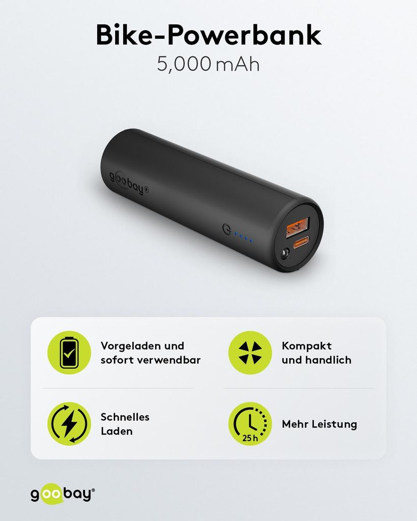 Outdoor Bike-Powerbank 5.000 mAh Produktbild 
