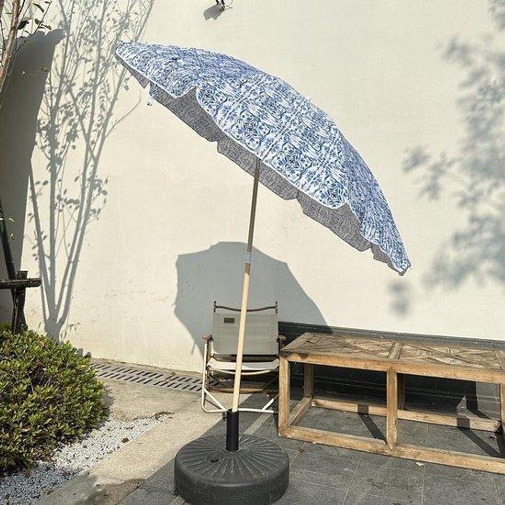 Runder Sonnenschirm 180cm UV-Schutz kantelbar Strand