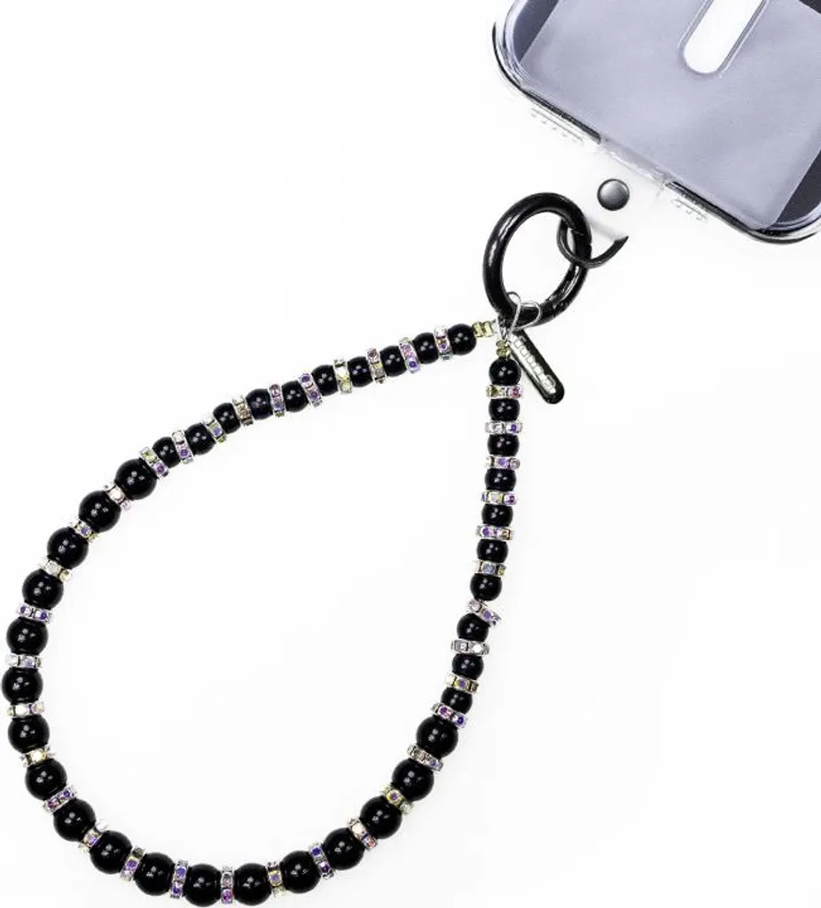 Pendentif Mobile pour Selfie Midnight Beads - Dragonne Poignet Perles