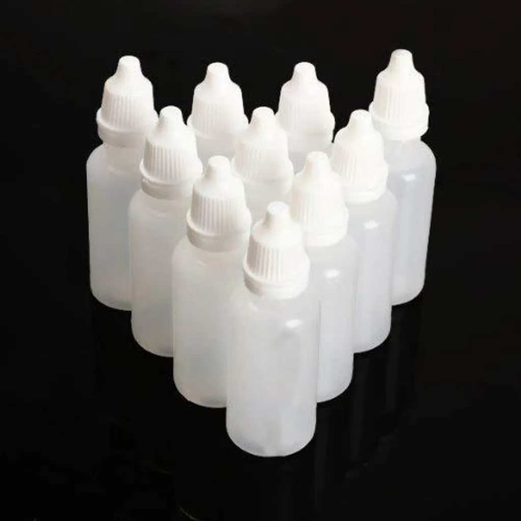 21 Flacons compte-gouttes 10ml hermétiques en polyéthylène haute qualité
