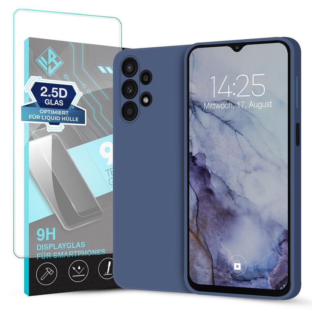 Hülle für Samsung Galaxy A13 mit 9H Displayglas Produktbild 