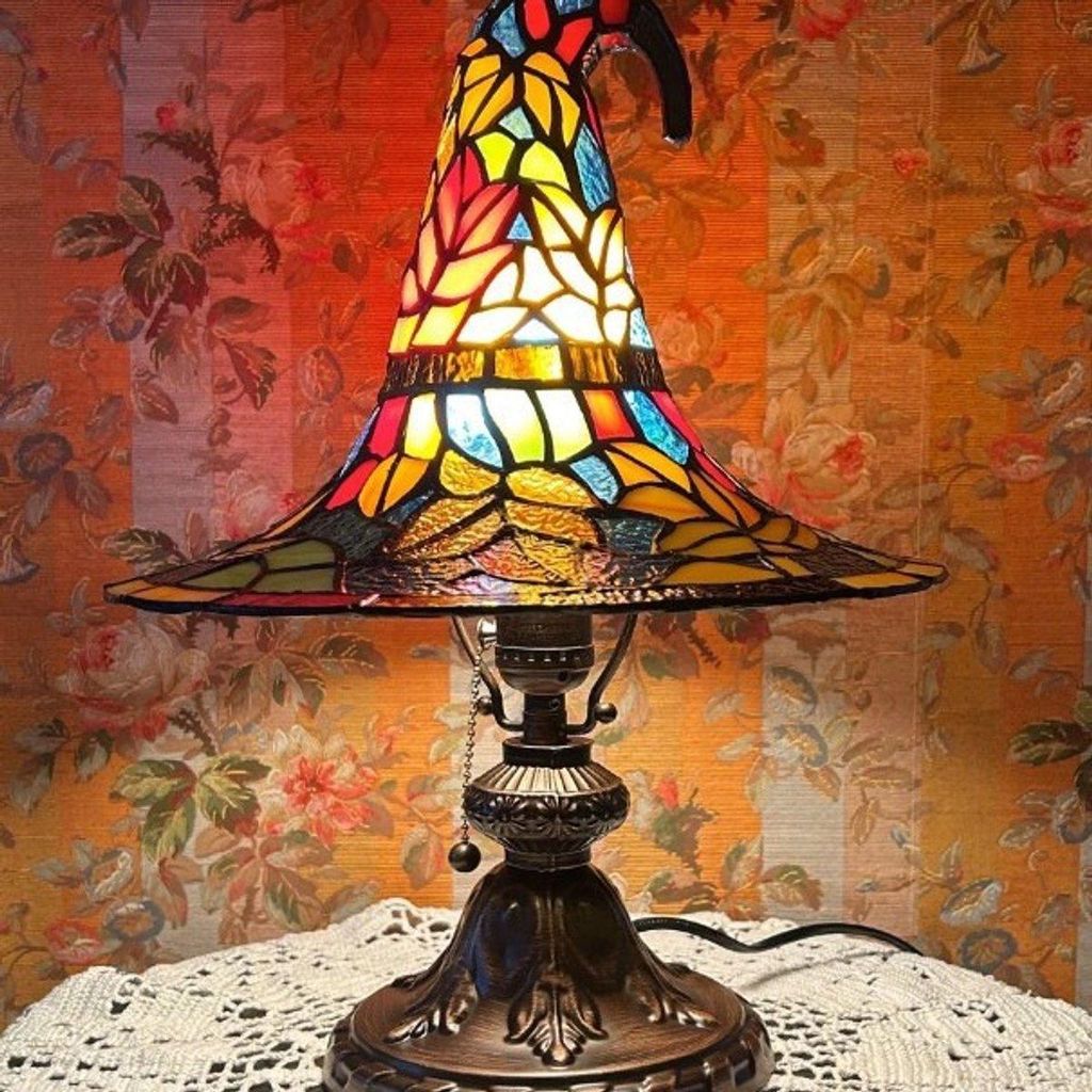Halloween-heksenhoed lamp – 30 cm, warmwitte LED, USB, Productafbeelding 