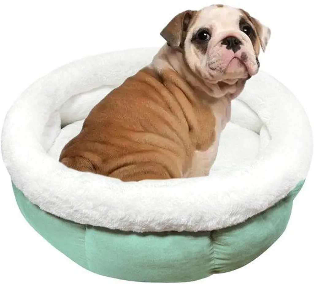 Dodo pour chien stressé 60 cm en peluche verte pour sommeil réparateur