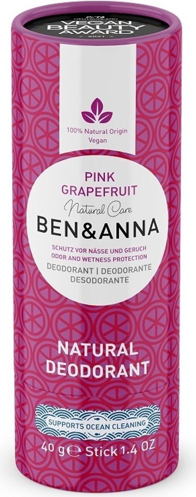 DEZODORANT W SZTYFCIE NA PINK GRAPEFRUIT ECO 40 g - BEN & Zdjęcie produktu 