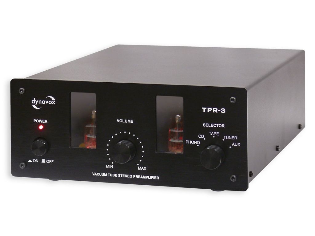 Elektronkový předzesilovač DYNAVOX TPR-3, černý Obrázek produktu 