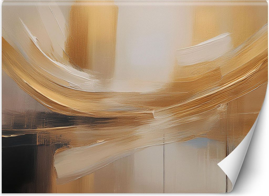 Vlies fototapete Gemalte Abstraktion Beige 250x175 cm Feeby Beige inkl. Kleber einfache Montage