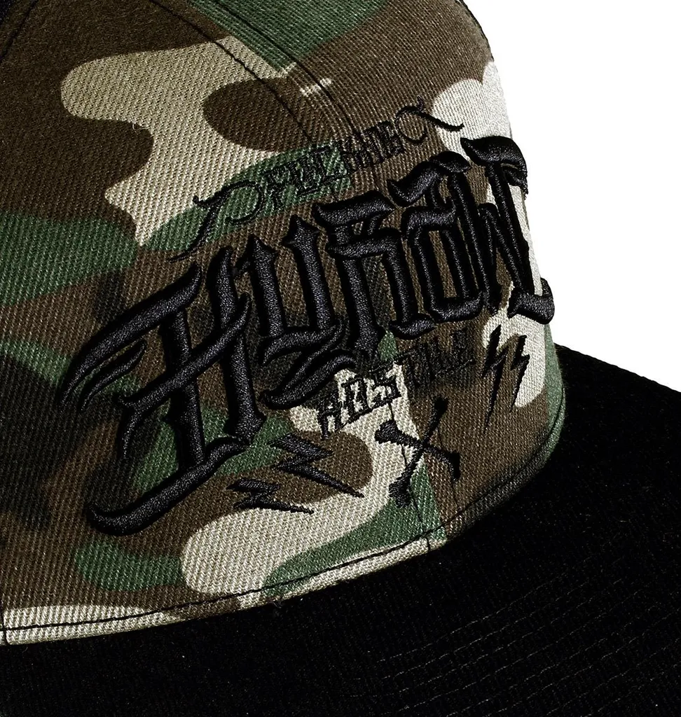 Cappello Hyraw Hostile Camo | Snapback Urban Style con Ricamo 3D - 2