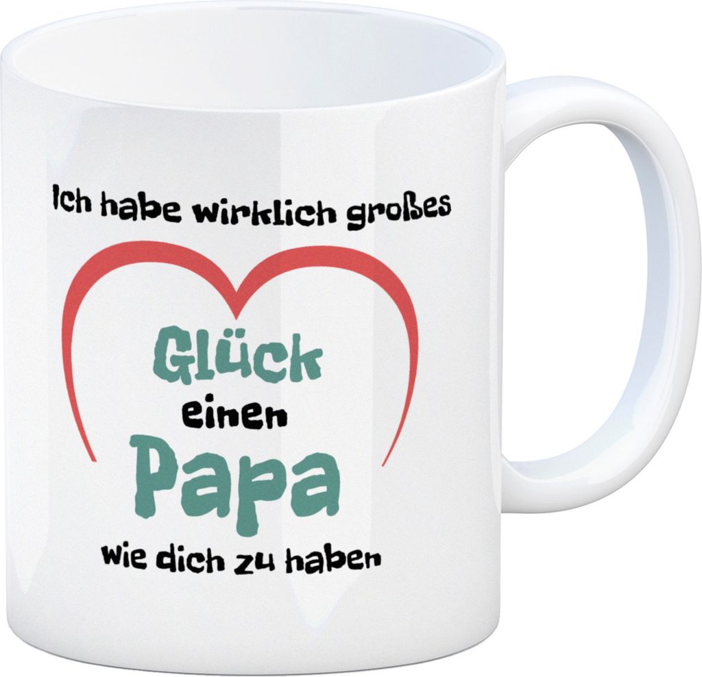 Ich habe wirklich großes Glück einen Papa wie dich zu haben Kaffeebecher