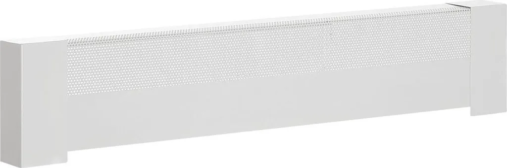 Copritermosifone Battiscopa Acciaio Bianco 91cm | Serie Basic