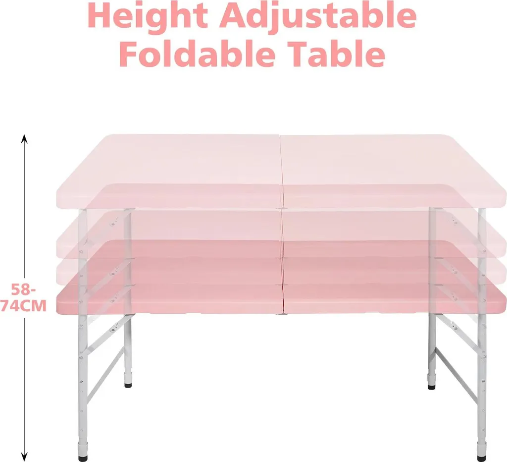Table de camping pliable 125 cm réglable pour vos vacances nomades - 4